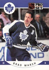 Brad Marsh 1990 Pro Set #285 Toronto Maple Leafs