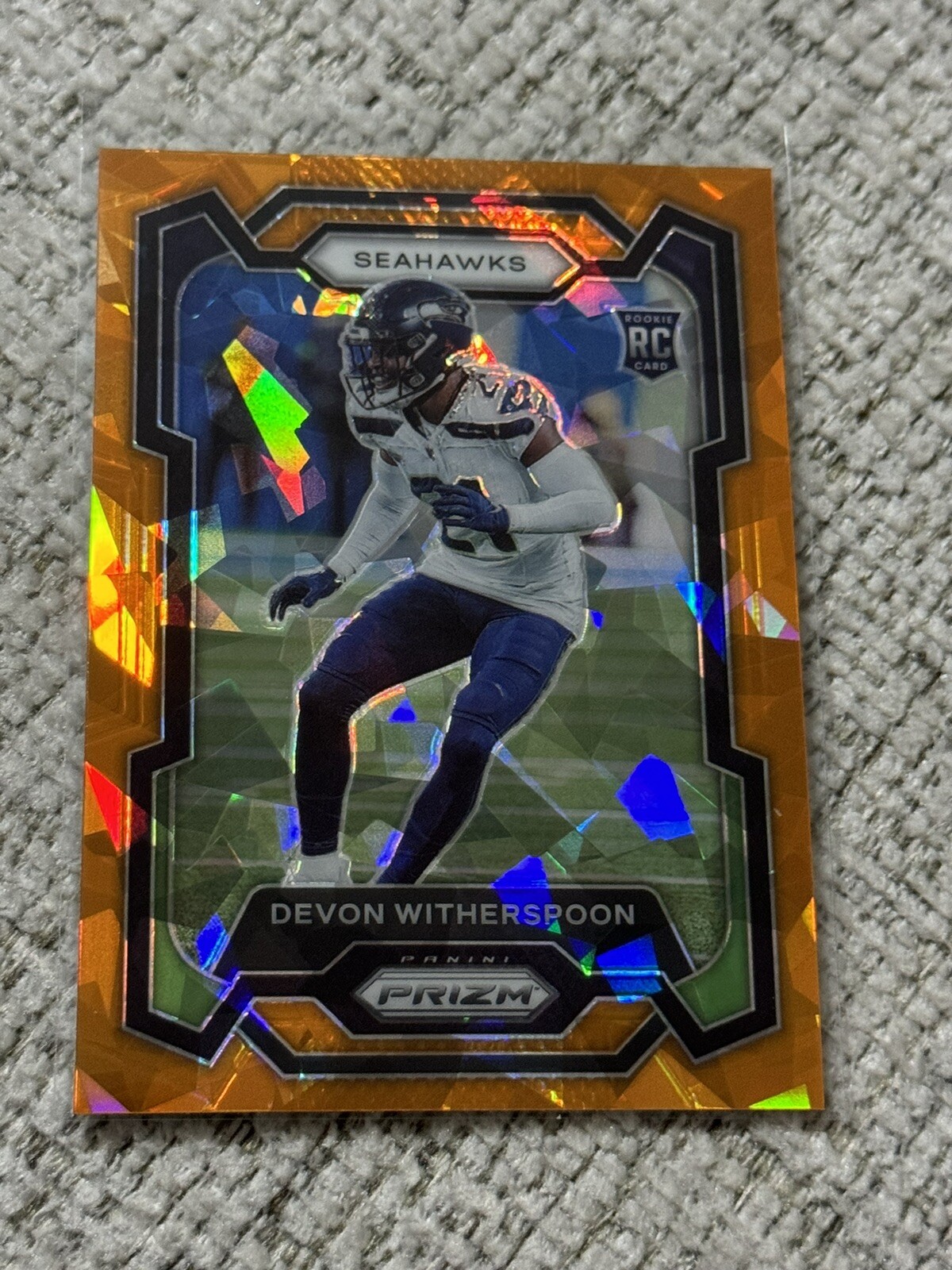 2023 Devon Witherspoon Panini Prizm Orange Ice Rookie RC #389