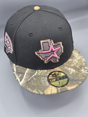 7 1/2 Hat Club Exclusive Houston Astros Real Tree Pink Bottom Pack