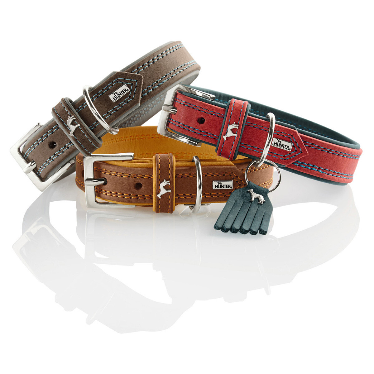 Collier pour Chien Hunter Basic Fil Orange Taille M (33-50 cm) main image 1
