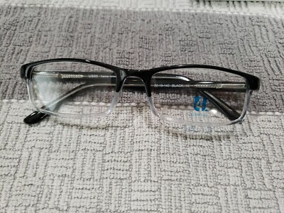 Four you 4 you Eyeglass frames Black US 60 52 18 140 New