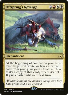 MTG Planeswalker Stamp Promo R Offspring's Revenge #198 Ikoria | eBay