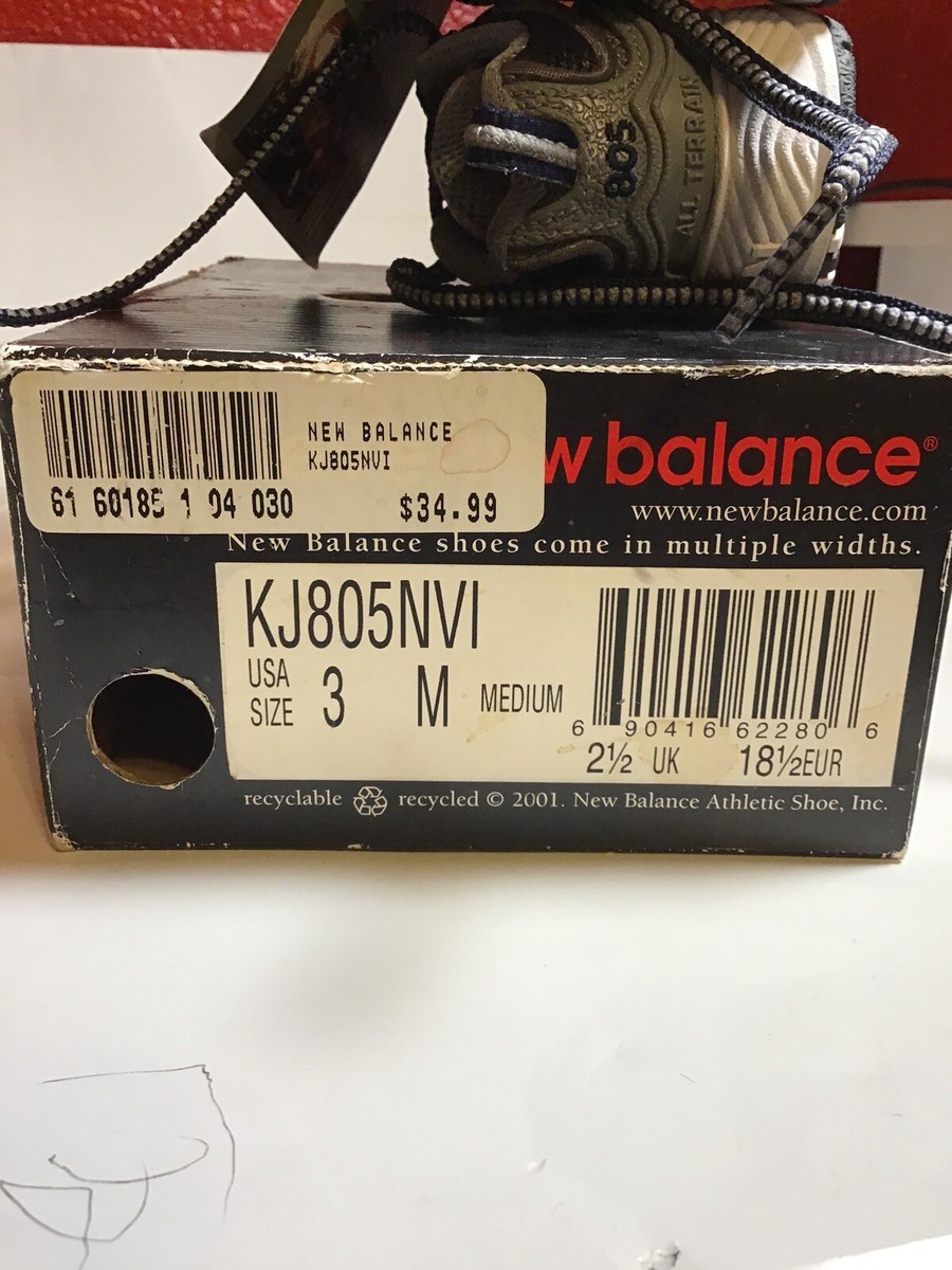 New Balance KJ805NVI Trail Toddler Size 3 | eBay