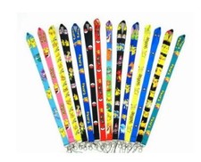 lot cartoon Japanese anime cute color mix Neck Straps Keychain Lanyard ID Card