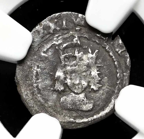 ENGLAND. Henry VIII. 1509-1526. Silver Halfpenny, S-2334, NGC XF Details