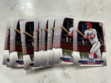 Lot (52) JOSH JUNG Rangers 2023 Bowman Baseball base rookie card #43