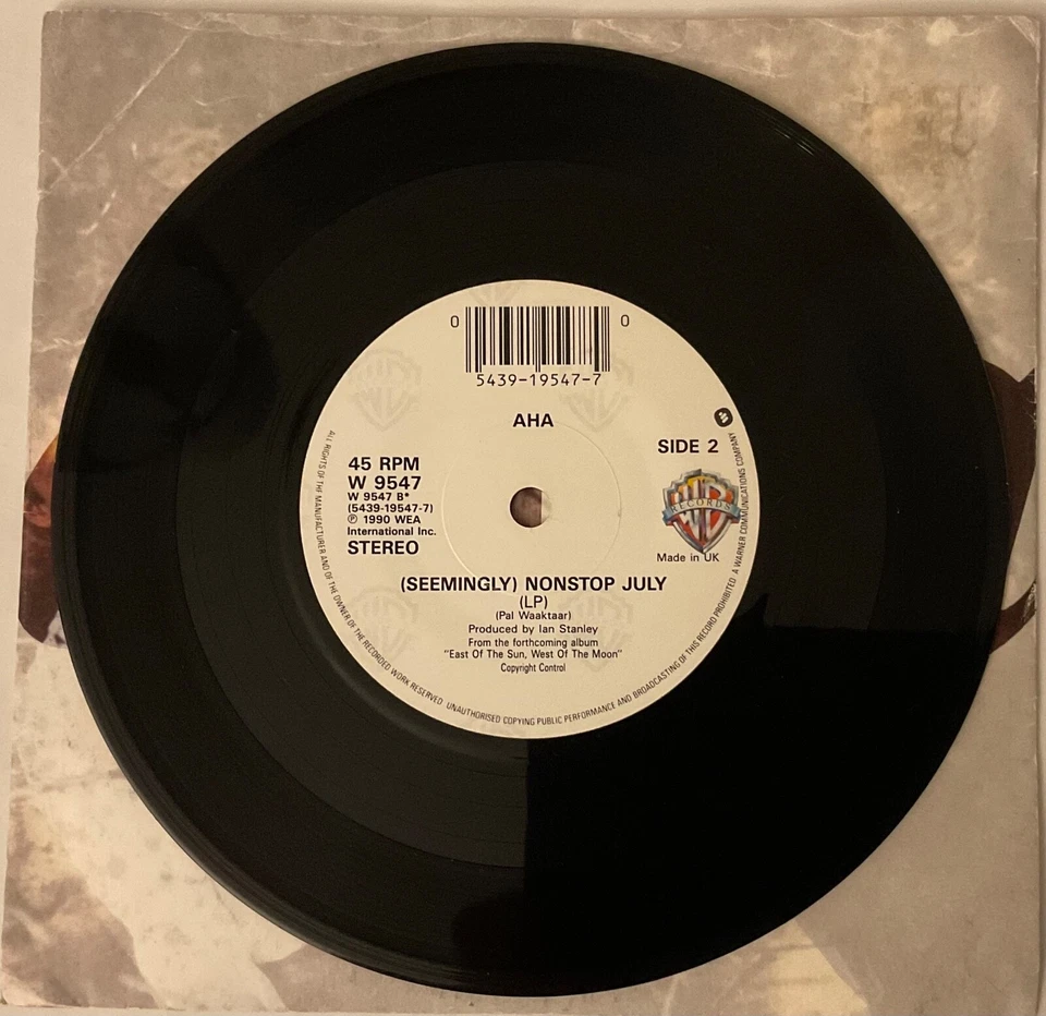 A-Ha - Crying In The Rain - 7” Vinyl Single - Image 4 of 4