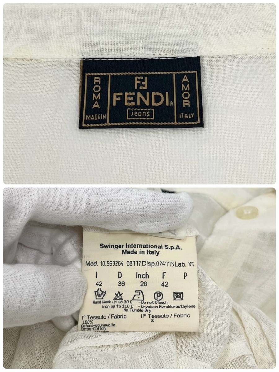 FENDI ズッカ柄 タンクトップ ベスト 42ヴィンテージ bh975-1.jpg