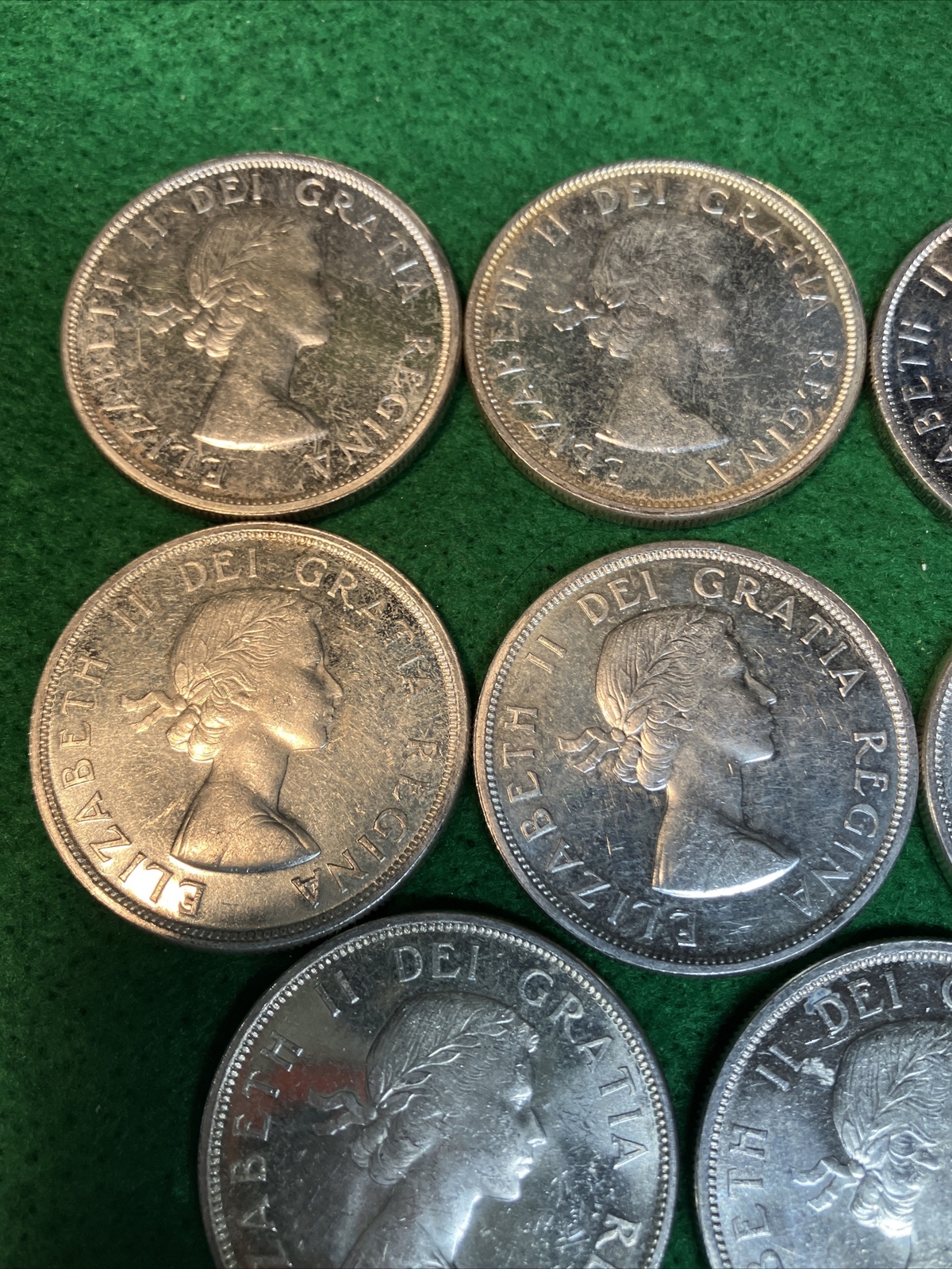 Canada 1961 Rare Silver Dollar Lot Of 10 UNC eBay