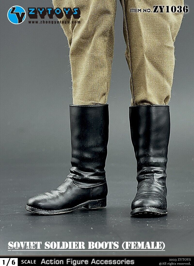 ZYTOYS 1/6 ZY1036 WWII Soviet Army Boots Shoes For 12