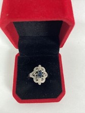 Vintage Sterling Silver Ring,Solid 925 with Marcasite Details Stamped 925