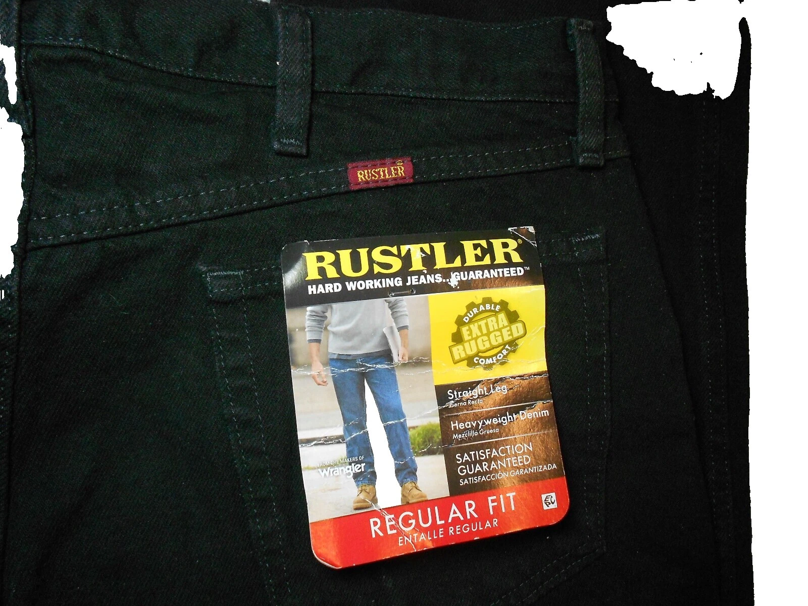 Cotton Regular Size 38 Size Rustler Jeans for Men