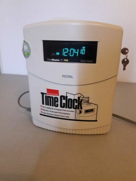 Royal Electronic Time Master Tc100 Time Clock for sale online | eBay