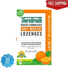 TheraBreath Dry Mouth Mandarin Mint Lozenges, 100 count, 165 g