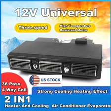 Under Dash AC Evaporator Underdash A/C Air Conditioner 2 IN 1 Cool + Heat 12V US