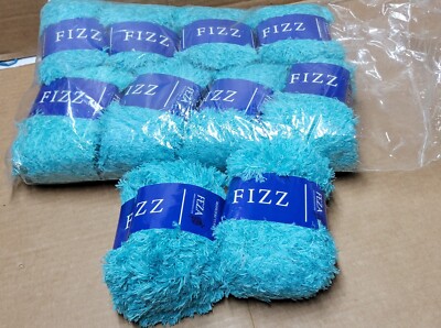 Filati Europa Feza Fizz x10 Colorway 50 Teal 50g 68yd 100% Nylon Eyelash #4 Yarn