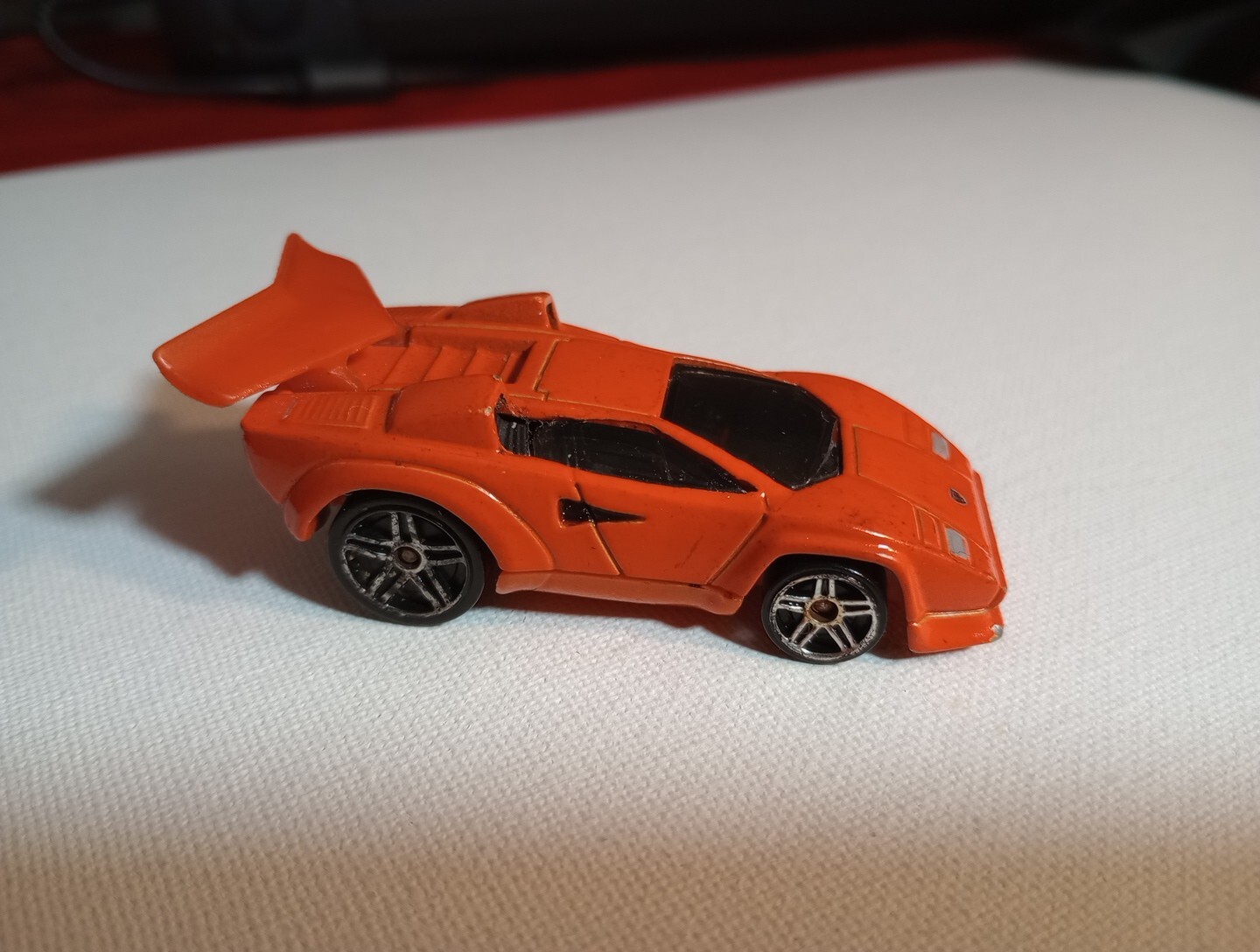 2004 Hot Wheels 'Tooned Lamborghini Countach Orange HW 1st Eds 5sp Chrome Wheels