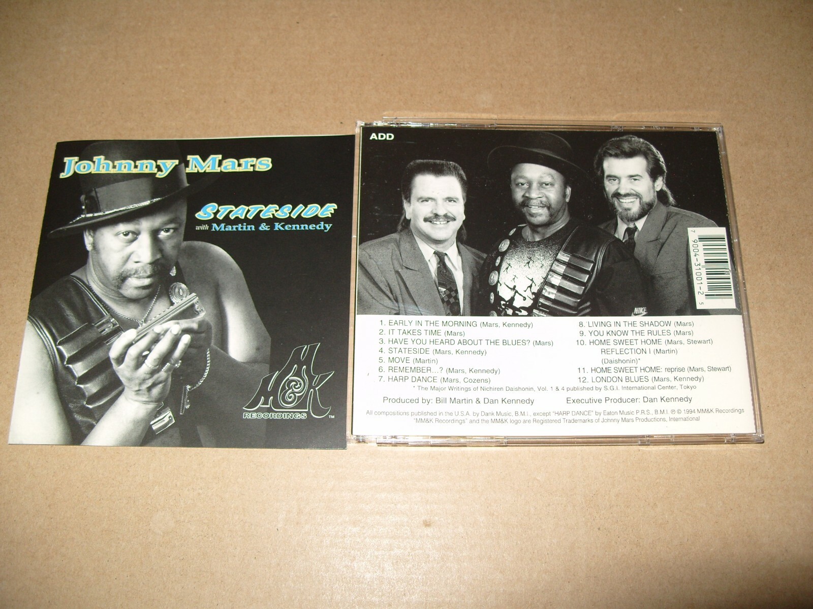 Johnny Mars - Stateside 1994 cd + Inlays Excellent+ condition. (C27)