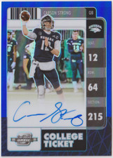 2022 Panini Contenders Optic Draft Picks Carson Strong College Ticket Auto /15