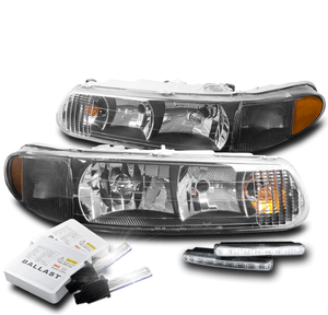 For 1997 2005 Buick Century 2004 Regal Black Headlight