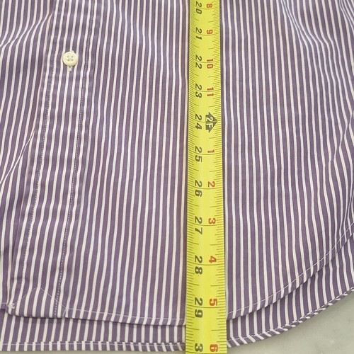 Ralph Lauren lila gestreiftes Herren Langarm Classic Fit Hemd Gr. 15 1/2/32-33 M - Bild 6 von 6