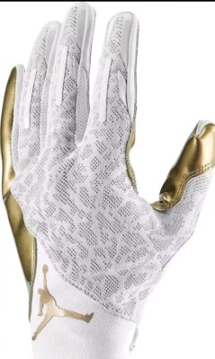 Nike Jordan Vapor Knit 4.0 Metallic Football Receiver Gloves Mens Sz Small NFL