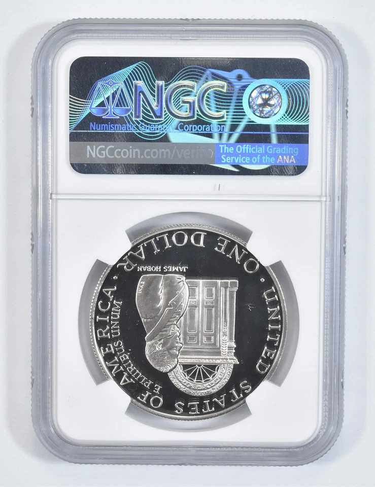 1992 W White House Commemorative Proof Silver Dollar NGC PF70 - Image 2 of 4