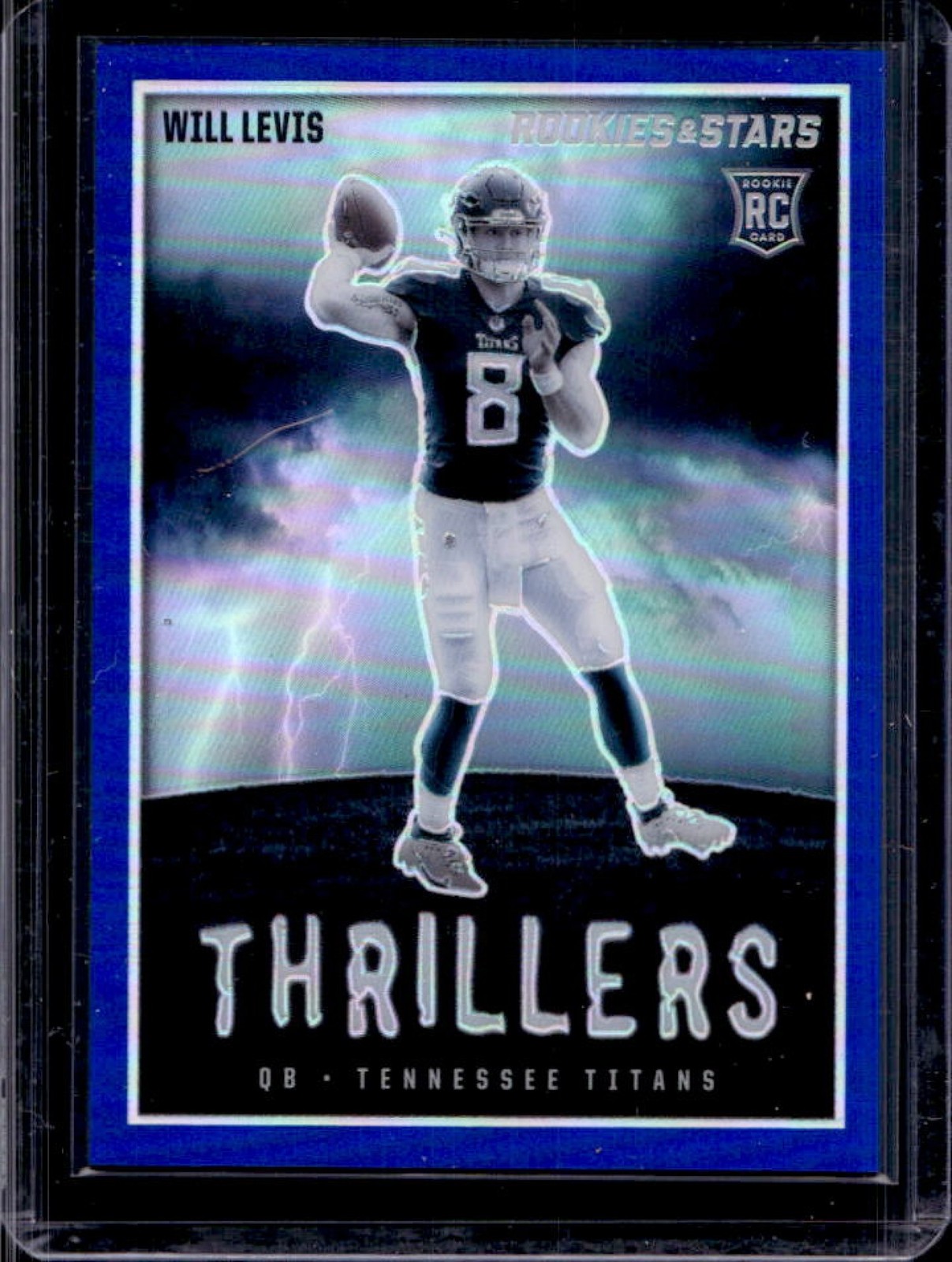 2023 Panini Rookies & Stars Will Levis Thrillers RC Blue Rookie #/50 Titans