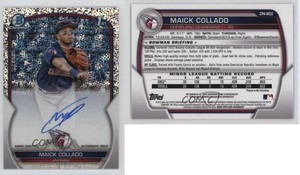 2023 Bowman Chrome Prospect Speckle Refractor /299 Maick Collado #CPA-MCO Auto