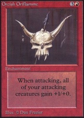 Heavy Play x 1 Orcish Oriflamme Unlimited Edition