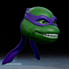 Donatello Mask -  Yosh Studios - DIY - Painted
