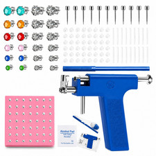 Stainless Steel Ear Piercing Gun Kit Tool Set with 12 Pairs Stud Earrings