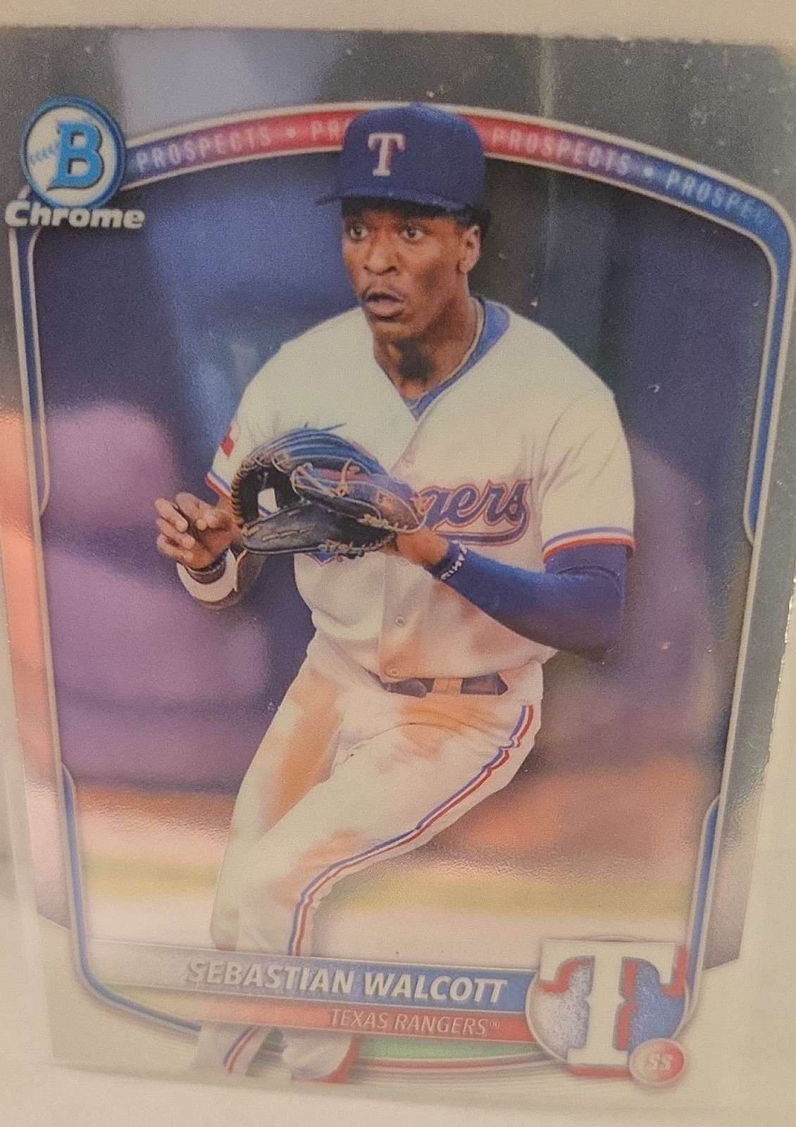 2025 Bowman - Chrome Prospect Autographs Sebastian Walcott #CPA-SW (AU, RC)