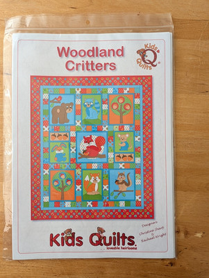 Kinder Quilts WOODLAND CRITTERS Kinderbett Steppdecke Muster 114 cm x 134 cm 45'' x 53''