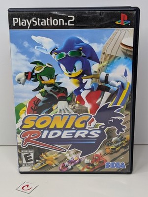 Sonic Riders (Sony PlayStation 2 PS2, 2006) Game Disc & Case - Black Label