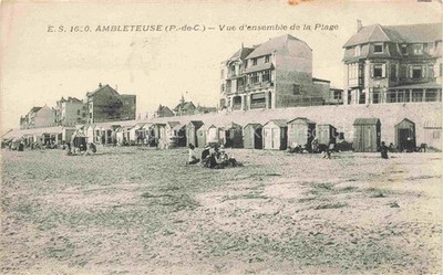 Ambleteuse Boulogne-sur-Mer 62 Pas-de-Calais Vue d'ensemble de la plage