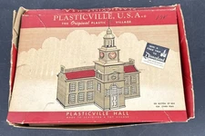 Vintage Plasticville Hall O S Gauge Town Hall Building Kit PH-1  Model Trains