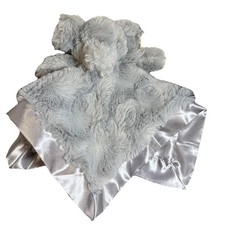 Cloud Island Unisex Baby gray Elephant Lovey Plush Satin Trim Security Blanket