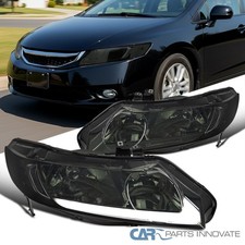 Fits 2006-2011 Honda Civic Sedan Smoke Headlights Led Bar Assembly Head Lamps Fits 2006-2011 Honda Civic Sedan Smoke Headlights Led Bar Assembly Head Lamps