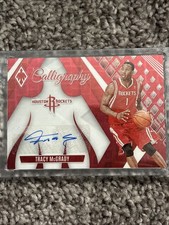 2023-24 Panini Phoenix Calligraphy Red Tracy McGrady Auto /11 #CG-TMG