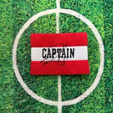 Edu Of Brazil, Corinthians, Arsenal & Valencia Signed Captain Armband wCOA