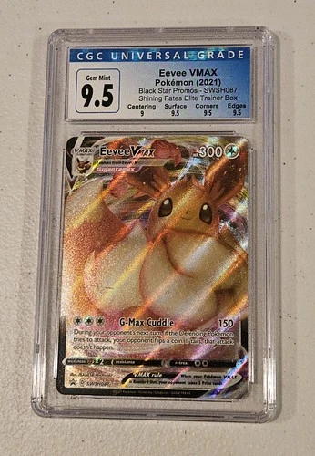 Pokémon TCG Eevee VMAX SWSH087 Black Star Promo Shining Fates CGC 9.5