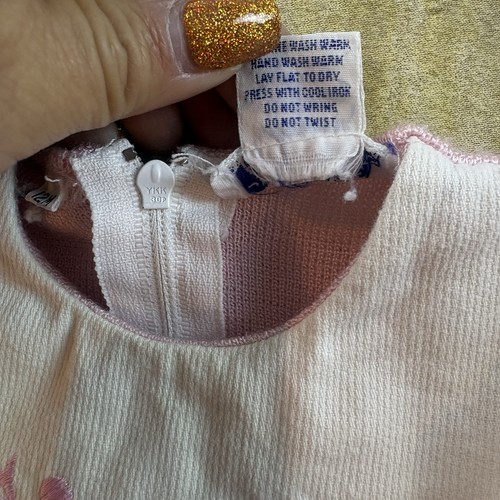 Vintage Carriage Boutique Kleinkind Größe 12M rosa Strickkleid - Bild 5 von 9