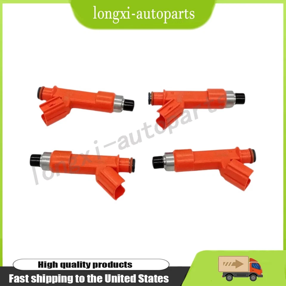 4x Inyectores de combustible para Toyota Corolla 1,8 L 1998-2008 y Matrix 1,8 L 2003-2008 Foto 3 de 4