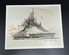 Disney Gallery Space Mountain Concept Art 11x...