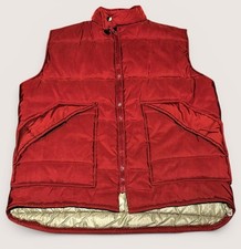 Vintage Walls Blizzard-Pruf Insulated Vest USA Rust Large L Workwear