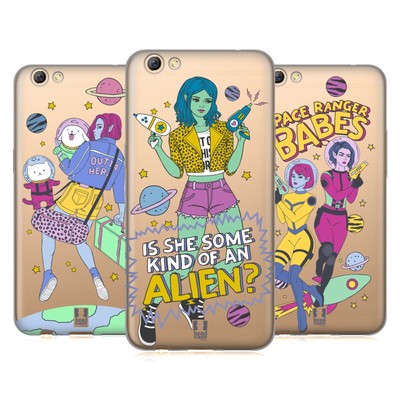 HEAD CASE DESIGNS ALIEN GIRLS IN SPACE SOFT GEL CASE FOR OPPO PHONES
