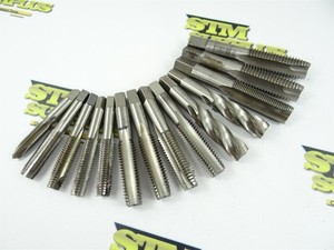 LOT OF 14 ASSORTED HSS TAPS M10 X 1.5 TO 3/4"-10NC HANSON SOSSNER