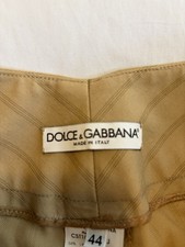 VTG Dolce & Gabbana Wool Pinstripe Pants Y2K Italian Size 44 Made Italy 