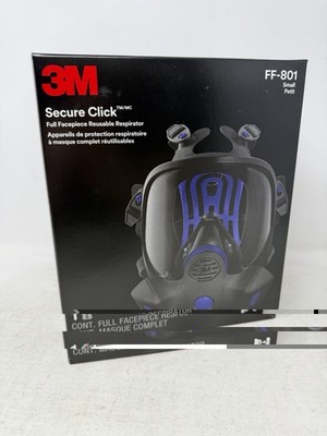 3M Secure Click FF-801 Full Facepiece Respirator Small